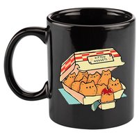 Kitten Nuggets Fast Food Cat And Chicken Nugget Lover Quote 11oz C Handle Ceramic Mug