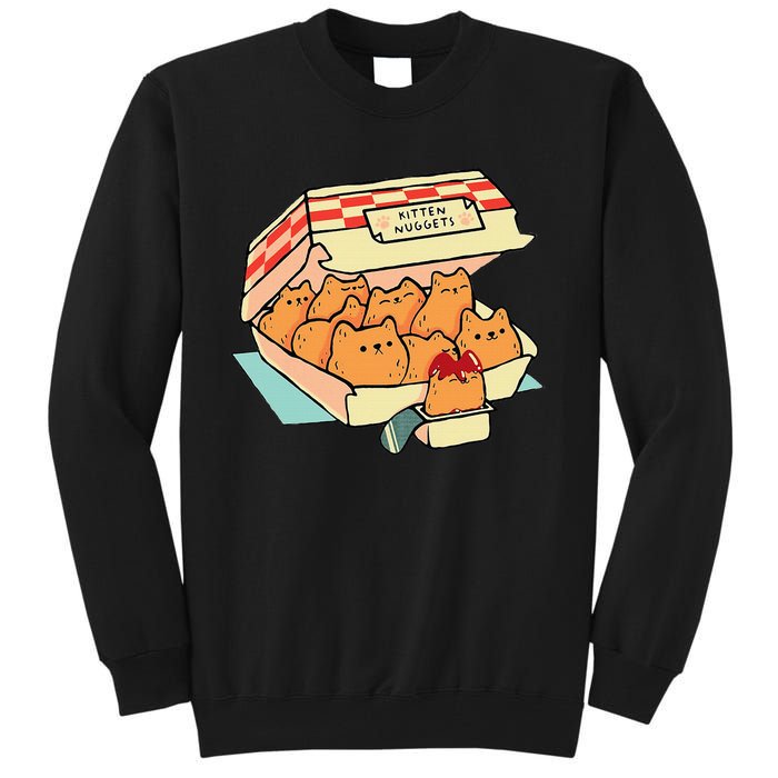 Kitten Nuggets Fast Food Cat And Chicken Nugget Lover Quote Tall Sweatshirt