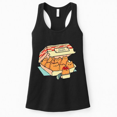 Kitten Nuggets Fast Food Cat And Chicken Nugget Lover Quote Womens Tank Top