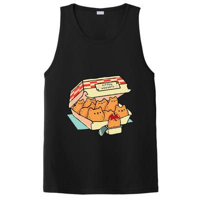Kitten Nuggets Fast Food Cat And Chicken Nugget Lover Quote PosiCharge Competitor Tank
