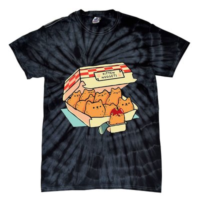 Kitten Nuggets Fast Food Cat And Chicken Nugget Lover Quote Tie-Dye T-Shirt