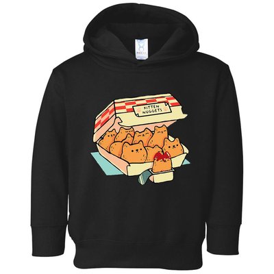 Kitten Nuggets Fast Food Cat And Chicken Nugget Lover Quote Toddler Hoodie