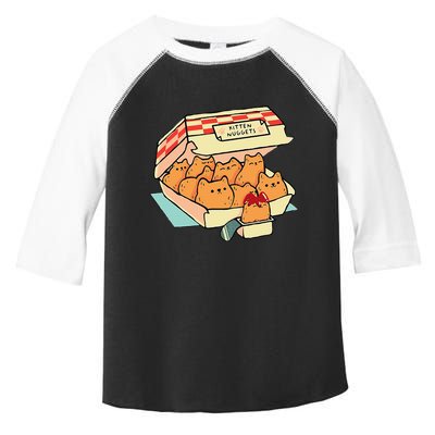 Kitten Nuggets Fast Food Cat And Chicken Nugget Lover Quote Toddler Fine Jersey T-Shirt