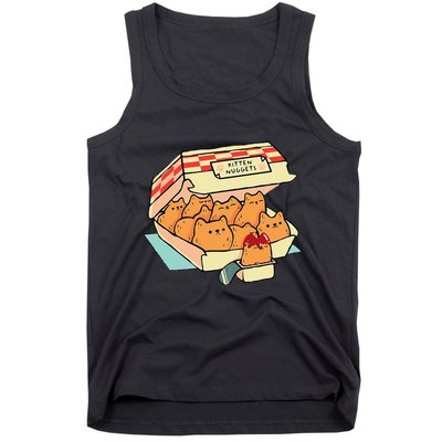 Kitten Nuggets Fast Food Cat And Chicken Nugget Lover Quote Tank Top