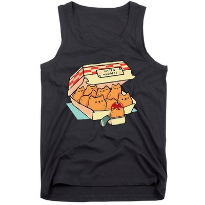 Kitten Nuggets Fast Food Cat And Chicken Nugget Lover Quote Tank Top