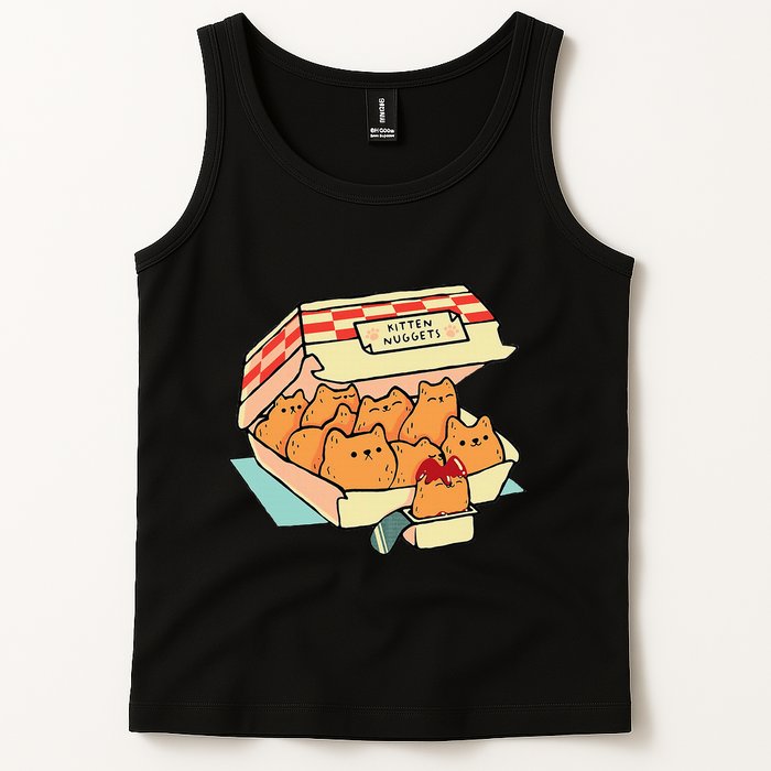 Kitten Nuggets Fast Food Cat And Chicken Nugget Lover Quote Tank Top
