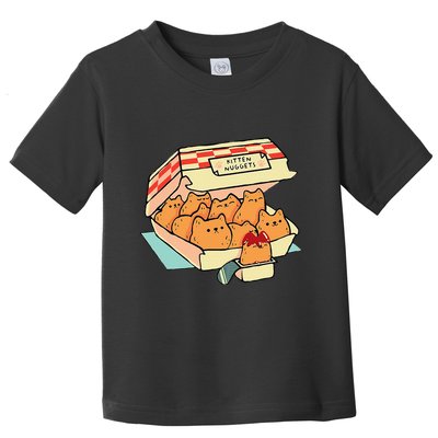 Kitten Nuggets Fast Food Cat And Chicken Nugget Lover Quote Toddler T-Shirt