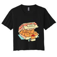 Kitten Nuggets Fast Food Cat And Chicken Nugget Lover Quote Crop Top