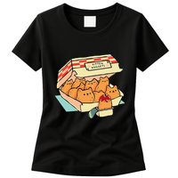 Kitten Nuggets Fast Food Cat And Chicken Nugget Lover Quote Womens T-Shirt
