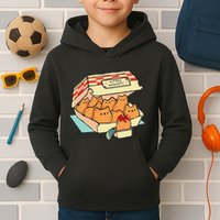 Kitten Nuggets Fast Food Cat And Chicken Nugget Lover Quote Kids Hoodie