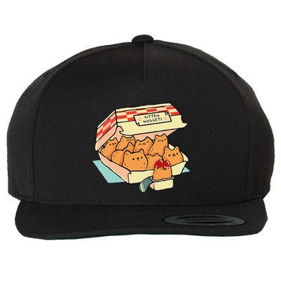 Kitten Nuggets Fast Food Cat And Chicken Nugget Lover Quote Wool Snapback Cap