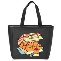 Kitten Nuggets Fast Food Cat And Chicken Nugget Lover Quote Zip Tote Bag
