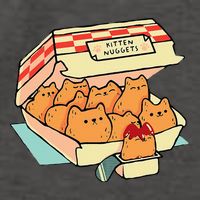 Kitten Nuggets Fast Food Cat And Chicken Nugget Lover Quote Vector Backpack