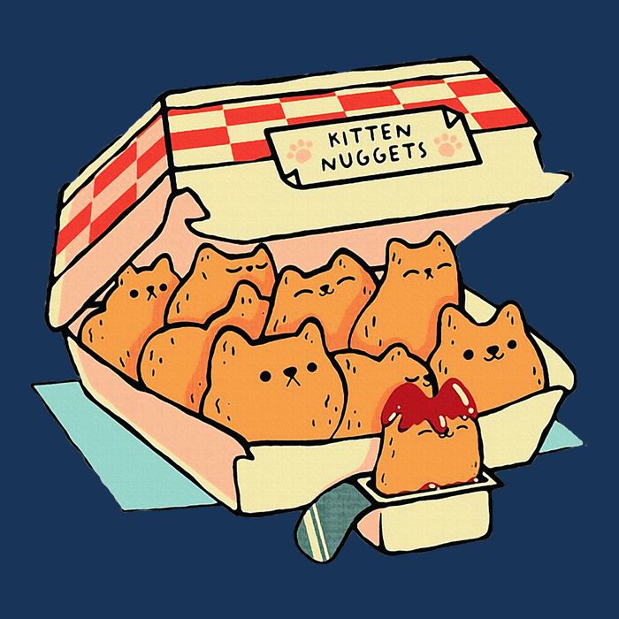 Kitten Nuggets Fast Food Cat And Chicken Nugget Lover Quote Infant Baby Jersey Bodysuit
