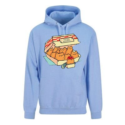 Kitten Nuggets Fast Food Cat And Chicken Nugget Lover Quote Unisex Surf Hoodie