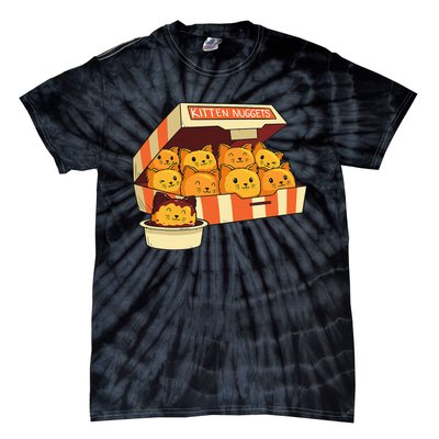 Kitten Nuggets Funny Cats & Chicken Nuggets Lover Tie-Dye T-Shirt