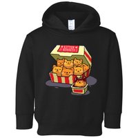 Kitten Nuggets Food Pun Cat Lover Gift Chicken Nuggets Toddler Hoodie