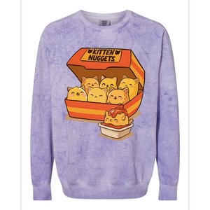 Kitten Nuggets Gift Colorblast Crewneck Sweatshirt