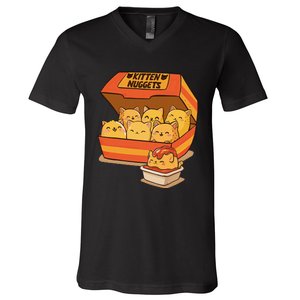 Kitten Nuggets Gift V-Neck T-Shirt