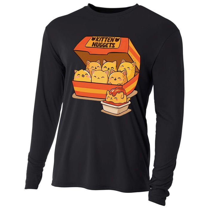 Kitten Nuggets Gift Cooling Performance Long Sleeve Crew