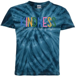 Kindness Never Goes Out Of Style Colorful Kids Tie-Dye T-Shirt