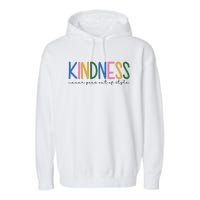 Kindness Never Goes Out Of Style Colorful Garment-Dyed Fleece Hoodie