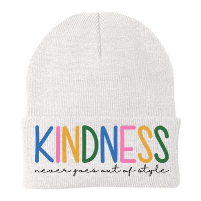 Kindness Never Goes Out Of Style Colorful Knit Cap Winter Beanie