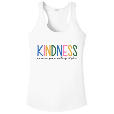 Kindness Never Goes Out Of Style Colorful Ladies PosiCharge Competitor Racerback Tank
