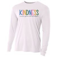 Kindness Never Goes Out Of Style Colorful Cooling Performance Long Sleeve Crew