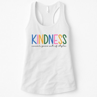 Kindness Never Goes Out Of Style Colorful Womens Tank Top
