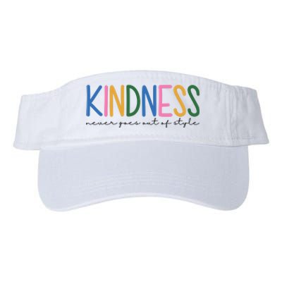 Kindness Never Goes Out Of Style Colorful Valucap Bio-Washed Visor