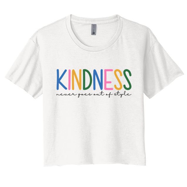 Kindness Never Goes Out Of Style Colorful Crop Top
