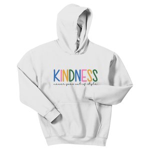 Kindness Never Goes Out Of Style Colorful Kids Hoodie