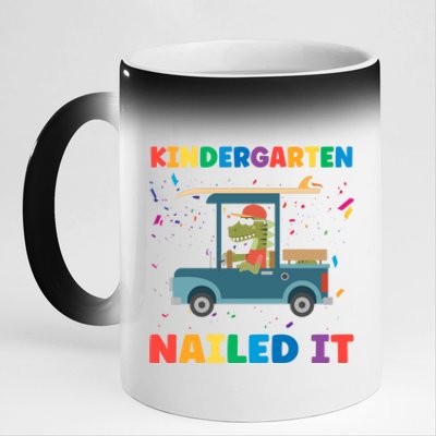 Kindergarten Nailed It 1St Grade Gift 11oz Black Color Changing Mug