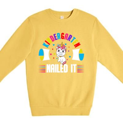 Kindergarten Nailed It! Kindergarten Gift Premium Crewneck Sweatshirt