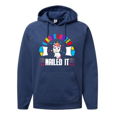 Kindergarten Nailed It! Kindergarten Gift Performance Fleece Hoodie