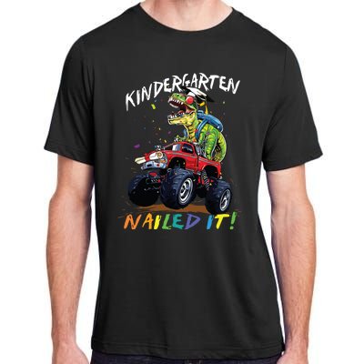 Kindergarten Nailed It Dinosaur Truck Last Day Of School Boy Adult ChromaSoft Performance T-Shirt