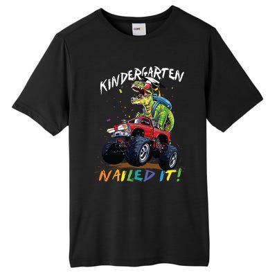 Kindergarten Nailed It Dinosaur Truck Last Day Of School Boy Tall Fusion ChromaSoft Performance T-Shirt