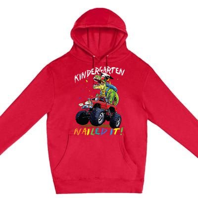 Kindergarten Nailed It Dinosaur Truck Last Day Of School Boy Premium Pullover Hoodie