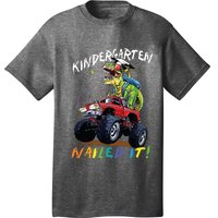 Kindergarten Nailed It Dinosaur Truck Last Day Of School Boy T-Shirt