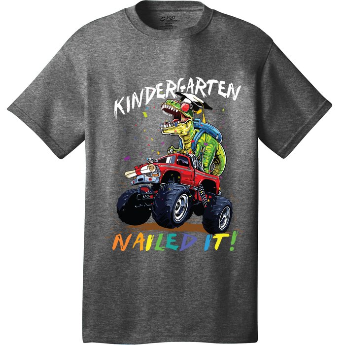 Kindergarten Nailed It Dinosaur Truck Last Day Of School Boy T-Shirt