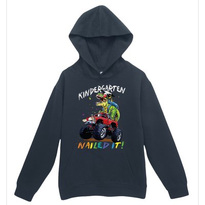 Kindergarten Nailed It Dinosaur Truck Last Day Of School Boy Urban Pullover Hoodie