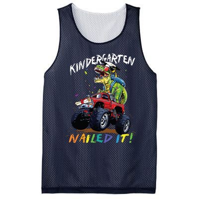 Kindergarten Nailed It Dinosaur Truck Last Day Of School Boy Mesh Reversible Basketball Jersey Tank