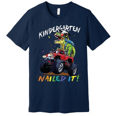 Kindergarten Nailed It Dinosaur Truck Last Day Of School Boy Premium T-Shirt