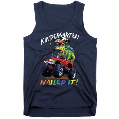 Kindergarten Nailed It Dinosaur Truck Last Day Of School Boy Tank Top