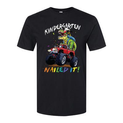 Kindergarten Nailed It Dinosaur Truck Last Day Of School Boy Softstyle CVC T-Shirt