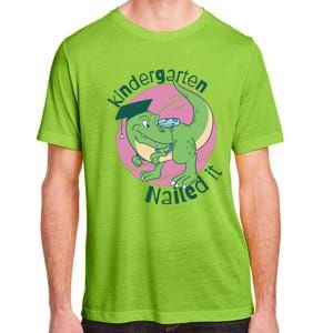 Kindergarten Nailed It Graduation Dinosaur Adult ChromaSoft Performance T-Shirt