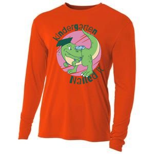 Kindergarten Nailed It Graduation Dinosaur Cooling Performance Long Sleeve Crew