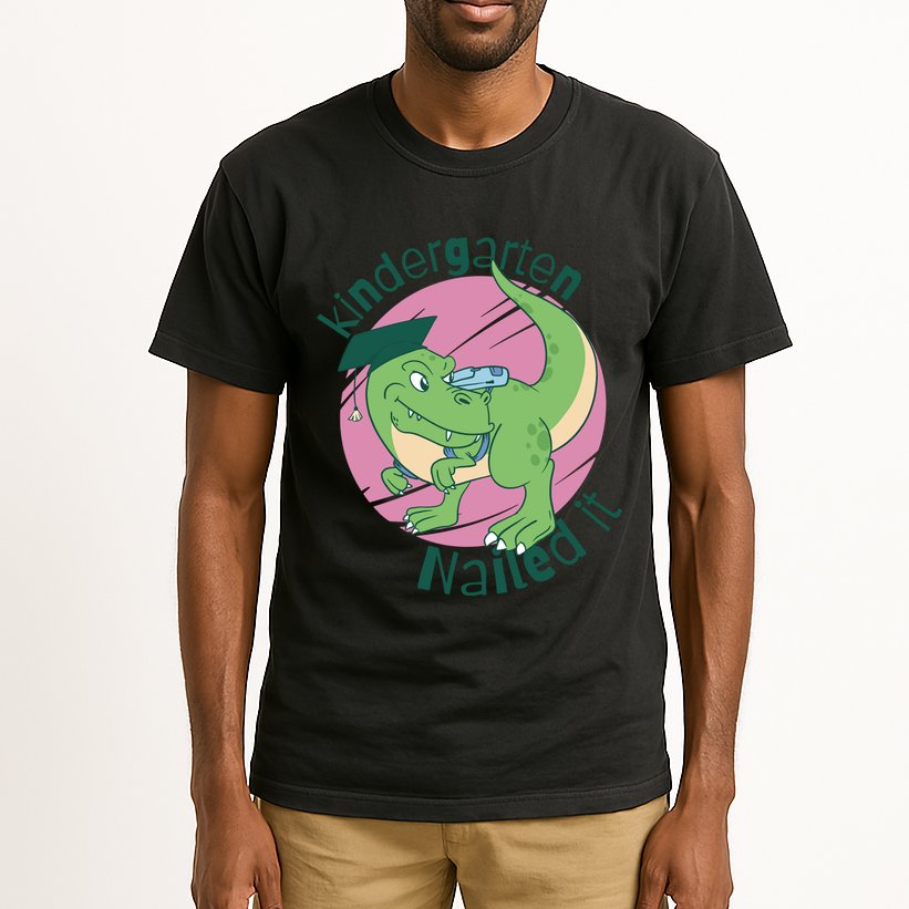 Kindergarten Nailed It Graduation Dinosaur Tall T-Shirt
