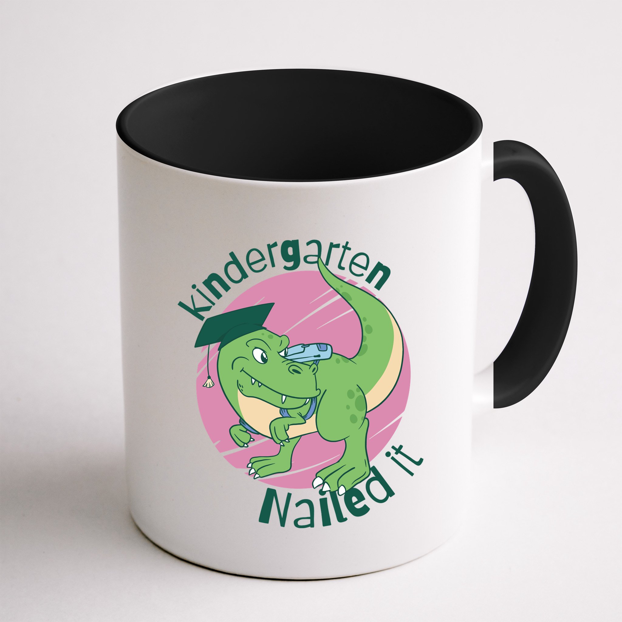 Kindergarten Nailed It Graduation Dinosaur Mug